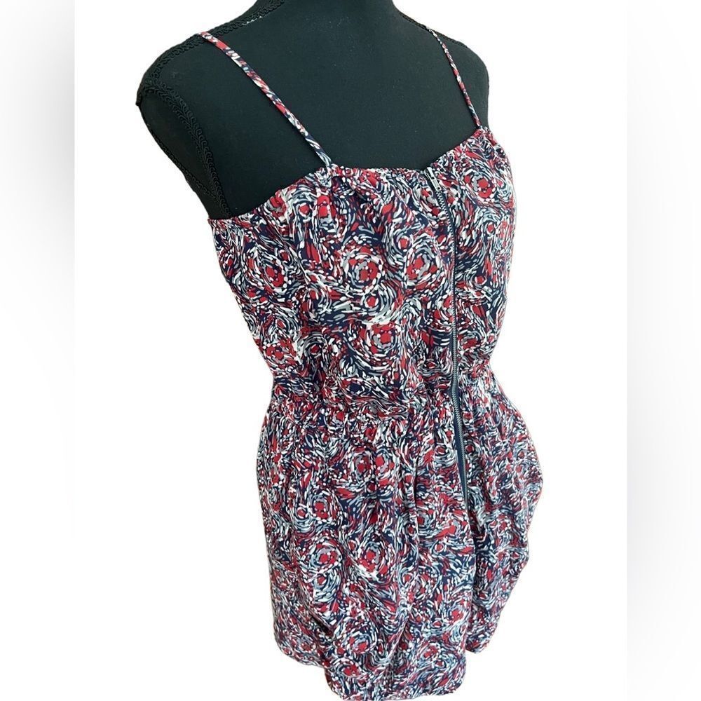 Bcbgeneration Spaghetti Strap Zip Front Red, Whit… - image 4